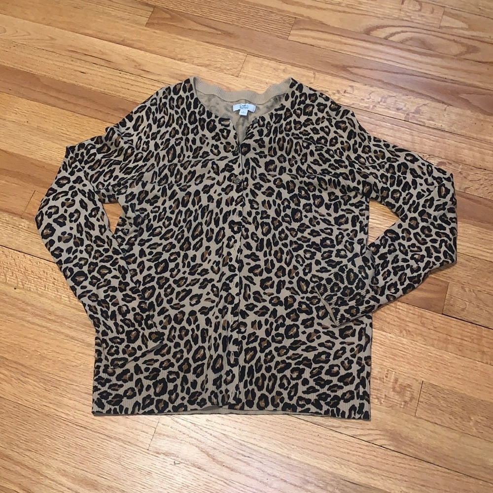 Croft & Barrow leopard cardigan